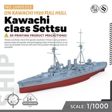 Military Model Kit IJN Kawachi class Settsu Battleship 1920 Full Hull