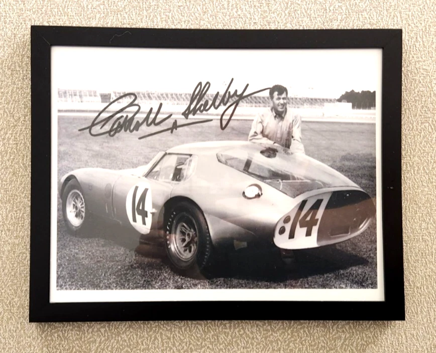 Framed Carroll Shelby Signed Reprint – Daytona Coupe CSX9000 8.5x11 - Image 2 of 4