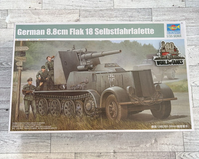 Trumpeter - German 8.8cm Flak 18 Selbstfahrlafette - 1:35 - 01585