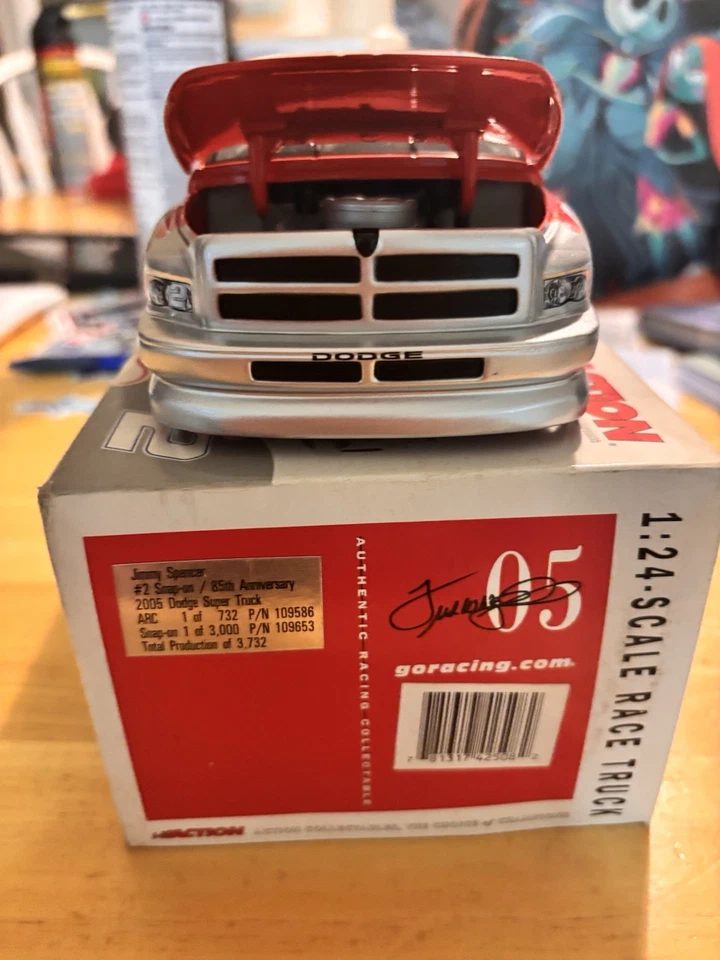 2004 Action #2 Jimmy Spencer Dodge Ram Snap-On 85th Color Chrome RARE! 1 of 288 - Image 3 of 4