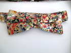 Vtg Lord West Black w/Gold Paisley Backless Formal Vest & Matching Bow Tie M USA — photo 5