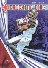 2019 Panini Phoenix Football Trading Cards Catching Fire Purple Insert: Pick