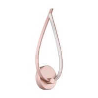 Eglo Led Wandlampe Palozza 1 Flammige Wandleuchte RoséGold Weiß E27