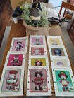 Adorable Lot 11 Vintage Vtg Dumplin Designs Lollipop Lane Crochet Doll Patterns — photo 2