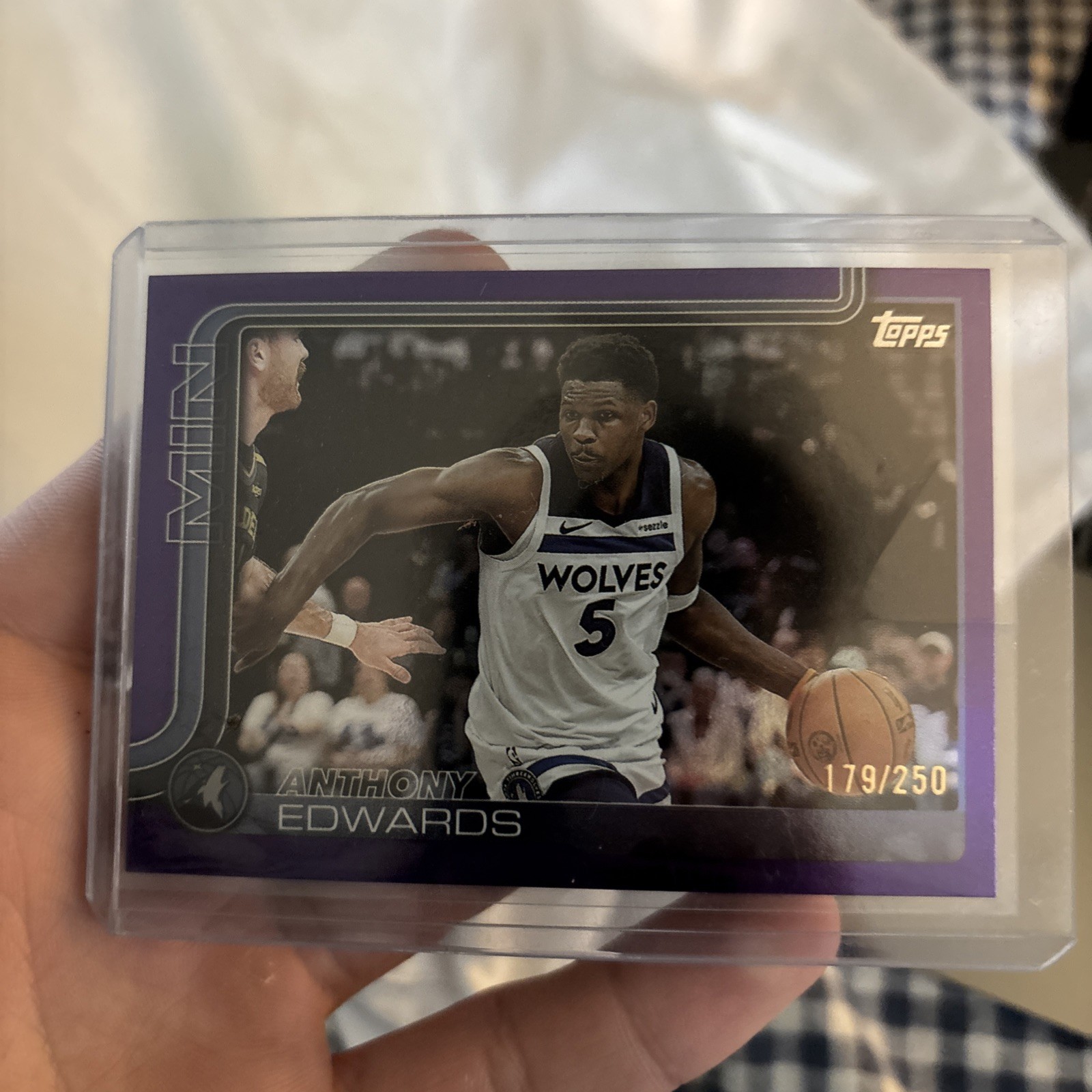 2025-26 Topps - Anthony Edwards #108 Purple Rainbow /250