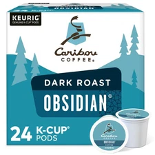 Caribou Coffee Obsidian K-Cups, Medium Roast, 24 Count