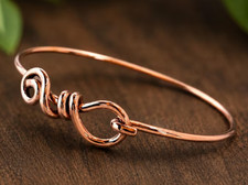 1 Pc Pure Copper Bangle, Unisex Bangle Bracelet, Plain Healing Bangle
