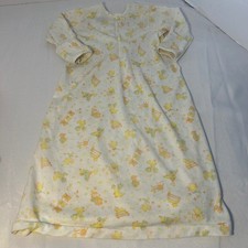 Vintage Carters Layette Infant Sleeping Gown Duck Animal Print 100 Polyester