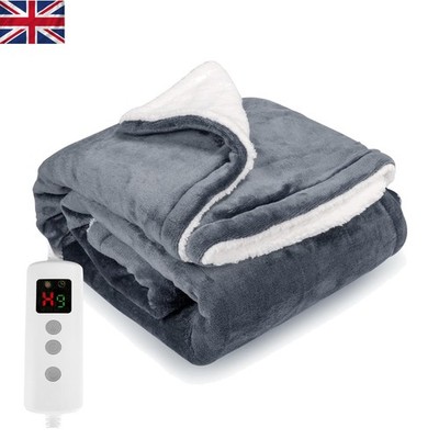Heizdecke für Sofa & Bett - hohe Wärme, sichere Timer-Funktionen, dunkelgrau