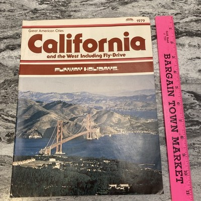 1979 California Fly Drive Funway Holidays Air Tours Fares VTG Travel Brochure