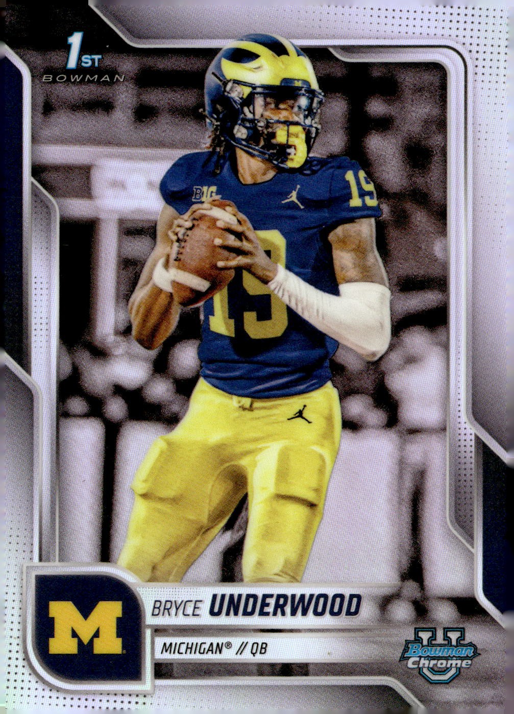 2025 Bowman University Chrome #196 Bryce Underwood Refractor