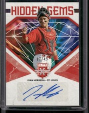 2019 Panini Elite Extra Edition #HG-IH Ivan Herrera Hidden Gems Red #/49