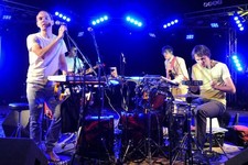 Daniel Snaith John Schmersal Ryan Smith Brad Weber of Caribou perf- Old Photo 2