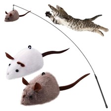 PAZ'S GIFT Cat Toys Plush Catnip Kick Standard, Gray/White/Orange