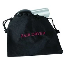 Hospitality 1 Source Hdbag Hair Dryer Bag, 12X12in, Black, Cotton/Poly
