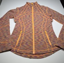 lululemon define jacket Space Dye Orange tang SIZE-8/EUC