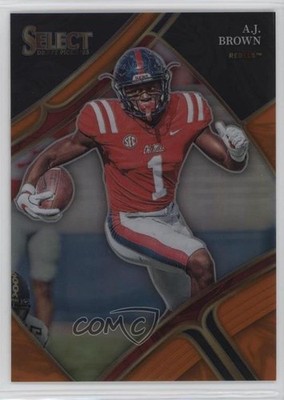2023 Panini Select Draft Picks Field Level Orange Prizm 9/49 AJ Brown #157 0ud4
