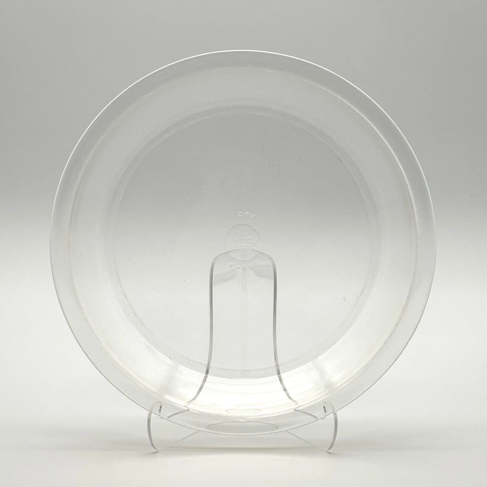 Pyrex 209 Pie Plate Pre-1950s TM Reg 9.5 Inch Clear Glass Vintage USA