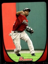Michael Bourn 2011 Bowman #20 Houston Astros MLB READ FREE SHIPPING AutographDen