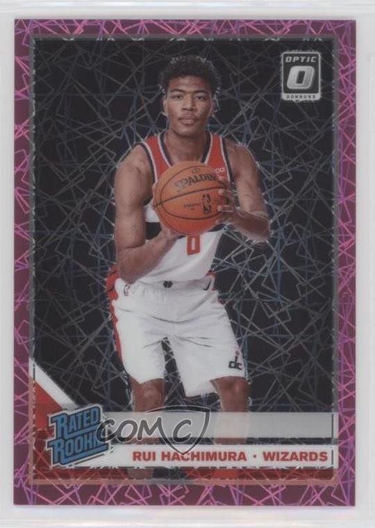 2019 Donruss Optic Rated Rookie Pink Velocity Prizm 12/79 Rui Hachimura #188 fm0
