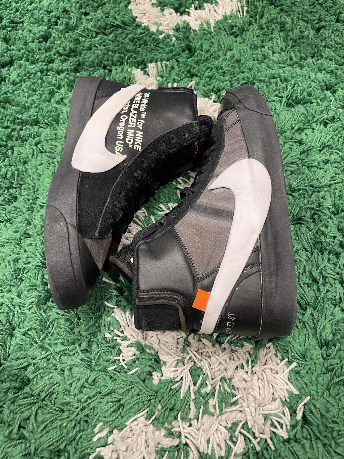 OFF WHITE X NIKE Taglia 7 5 Nike Off White x Blazer Mid Grim Reaper PULITO!