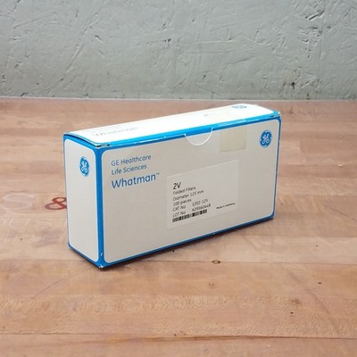 Whatman 1202-125 Folded Filters, 125mm diameter, 100 pieces, 2V - NEW