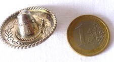 ANCIENNE BROCHE EN ARGENT MASSIF SOMBRERO MEXICAIN