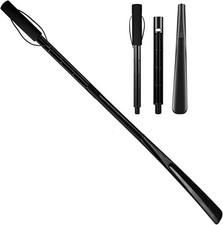 30" Adjustable Long Handle Shoe Horn for Seniors - Plastic Footwear Aid