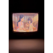Vintage 1991 Quasar TP1921FE 19in CRT Television TV Retro Gaming Composite