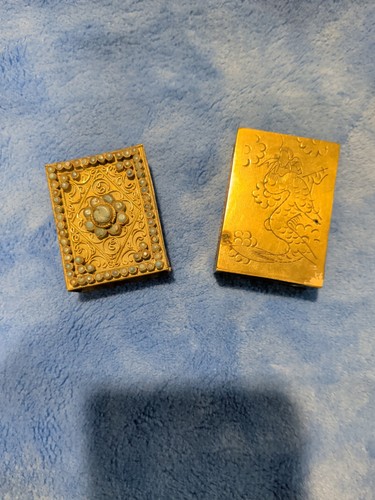 vintage Brass matchbook covers.