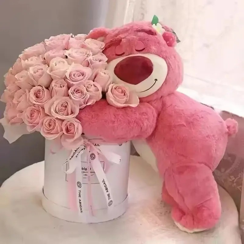 2025 Disney Toy Story Lotso Cute Bear Strawberry Sofa Plush 