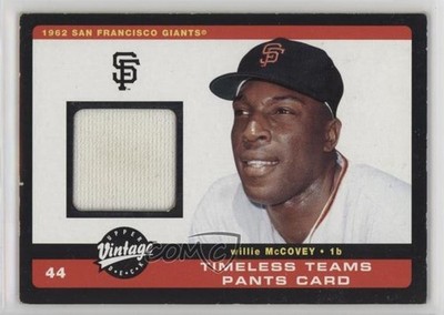 2002 Upper Deck Vintage Timeless Teams Jerseys Willie McCovey #J-WM HOF 1g2n