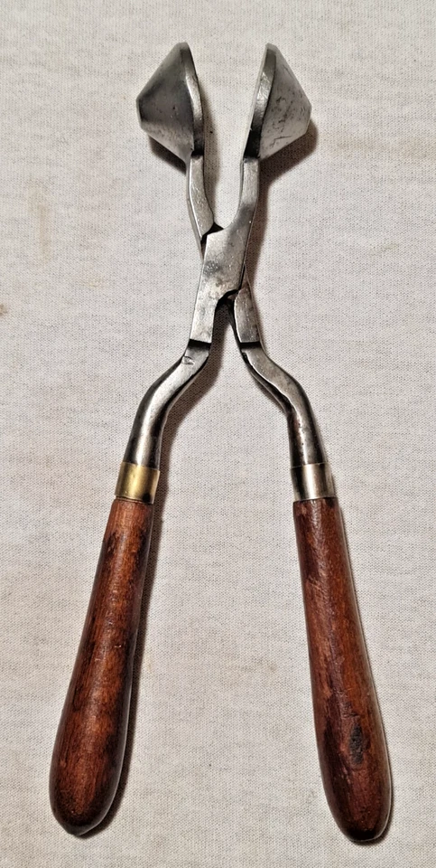 ANCIEN FER A FRISER EN METAL ET BOIS N°34 - Photo 4/4