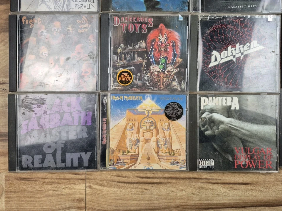 Lot of 25 Hard Rock Heavy Metal CDs Iron Mdn Metallica Black Sabbath Ozzy Dokkn - Image 4 of 4