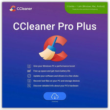 CCleaner Professional Plus - 3 Geräte - 1 Jahr - Windows - schnelle Lieferung