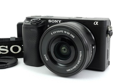 Sony Alpha A6400 Schwarz Spiegellose Kamera Objektiv 16-50mm...