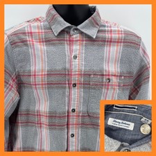 Tommy Bahama Canyon Beach Flannel Shirt Mens Medium M Plaid Button Up