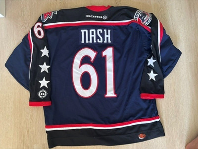 Vintage RICK NASH Colombus Blue Jackets KOHO '00s NHL Jersey Sz XL