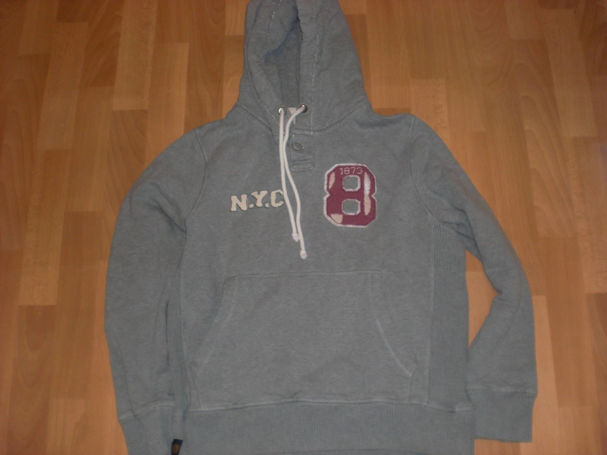 Sudadera con capucha gris grande Lee Cooper para hombre