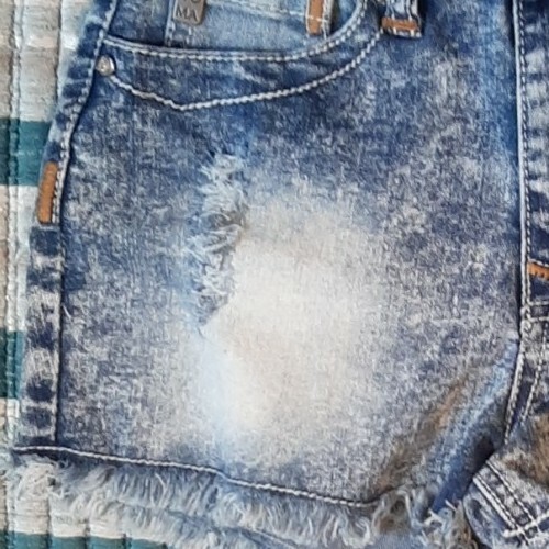 Size 0 Denim Short Shorts Roma Premium Skinny Blue Acid Wash - Picture 2 of 12