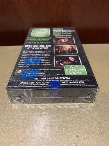 Alien Resurrection 97 New Sealed VHS Screener Blue Stamp Grade Ready MINT Rare - Picture 5 of 8