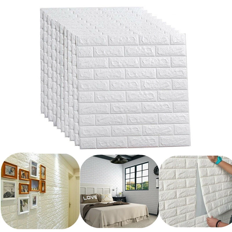 10-50 TLG 3D TAPETE WANDPANEELE SELBSTKLEBEND ZIEGEL WASSERFEST WANDAUFKLEBER - Bild 2 von 4