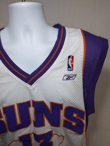 Camiseta deportiva Reebok de los Phoenix Suns de Steve Nash talla XL cosida baloncesto auténtica de la NBA #13 - Imagen 6 de 12