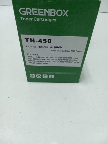 2 Pack TN450 TN-450 Toner Cartridge For Brother MFC-7360N MFC-7460DN MFC-7860DW - Picture 4 of 5