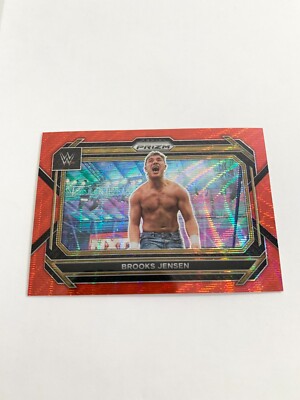 Brooks Jensen Ruby Wave 2023 Panini Prizm WWE Card # 68