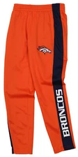 OuterStuff NFL Youth Boys Denver Broncos Side Stripe Performance Pant, Orange