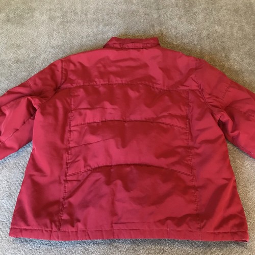 Marvin Richards Puff Jacket Body fill 40% Feather Black Size XL Red - Picture 8 of 12