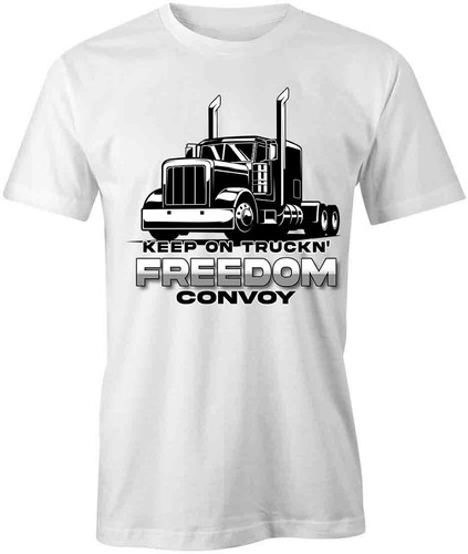 FREEDOM CONVOY TShirt Tee Short-Sleeved Cotton POLITICAL S1WCA818 - Picture 1 of 5
