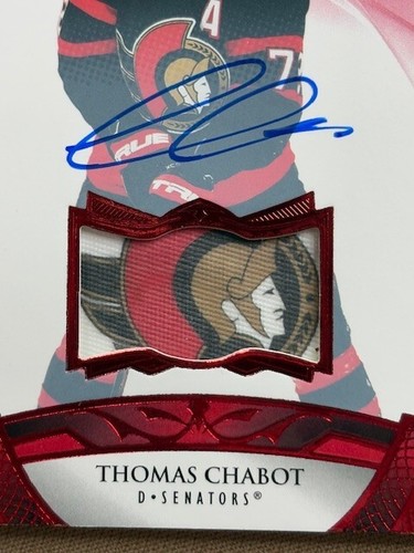 Thomas Chabot The Cup 2/4 RARE! 2020-21 Auto Tag "Sens Head" Incredible!! - Picture 7 of 7
