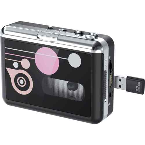 DIGITNOW USB Cassette Player, Portable Walkman Stereo Tape To MP3 Converter, Aud
